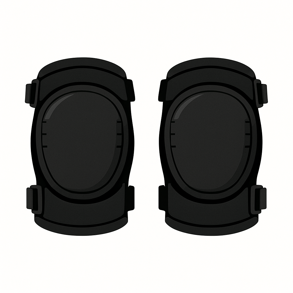 Knee Pads — Gel-Foam Flat Cap and Adjustable Thigh Strap by Milwaukee
